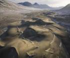Замороженные песчаных дюн в штате Виктория долине